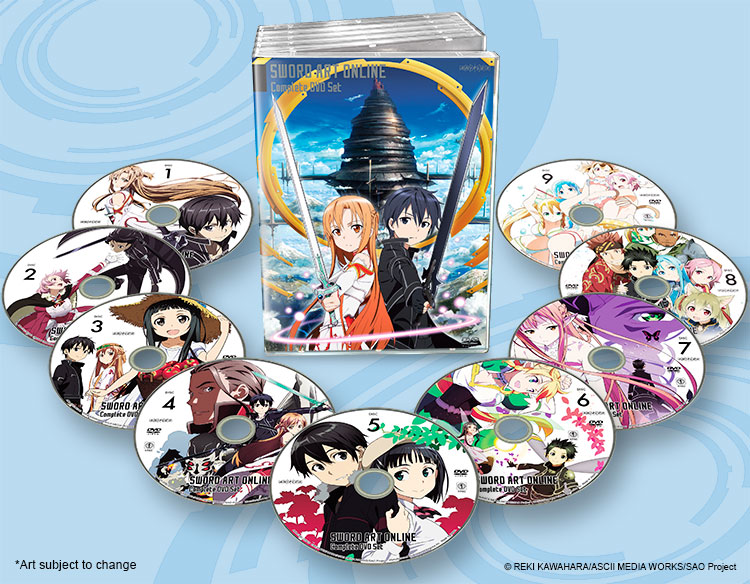 DVD Anime Sword Art Online - 1ª e 2ª temporadas + Filme Extra